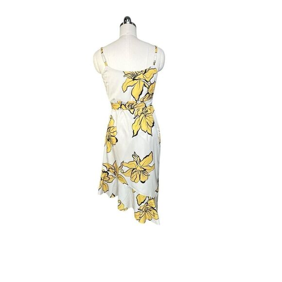Hutch Yellow Floral Wrap Ruffle Mercer Midi Dress | Size S - Picture 8 of 11